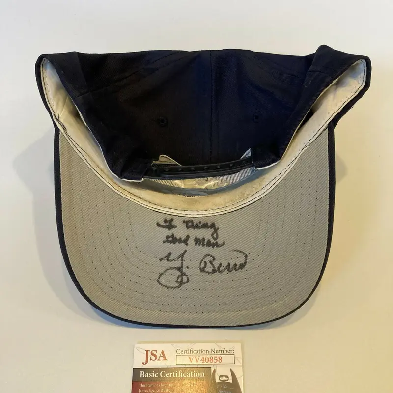 Yogi Berra Signed New York Yankees Baseball Hat JSA COA