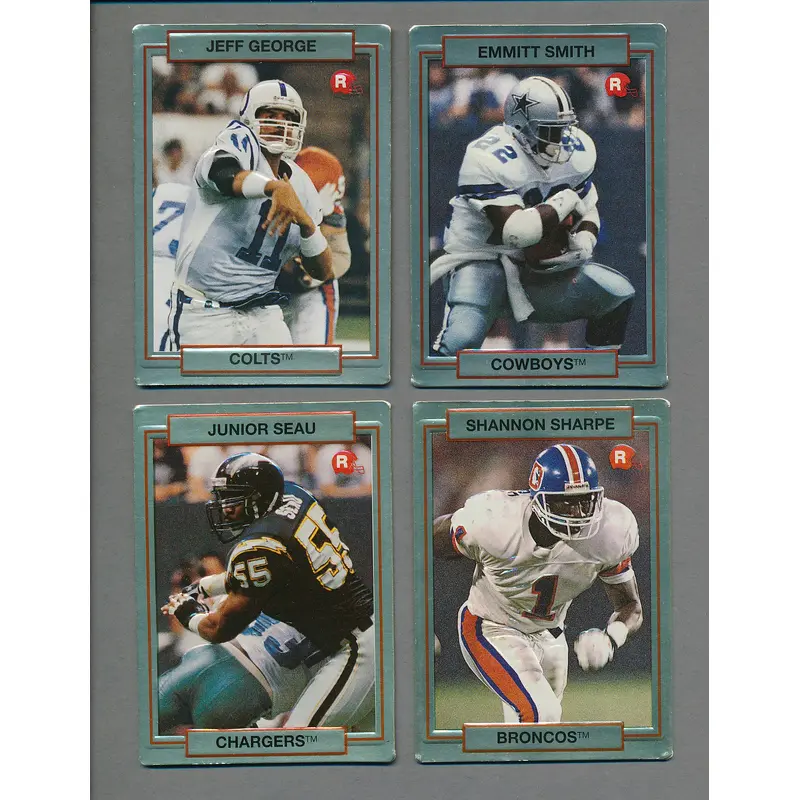 1990 Action Packed Rookie Update Football Complete Set (84) NM/MT MT