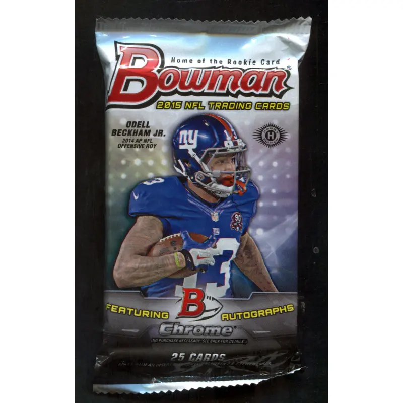 2015 Bowman Football Unopened Pack (Hobby) (25)