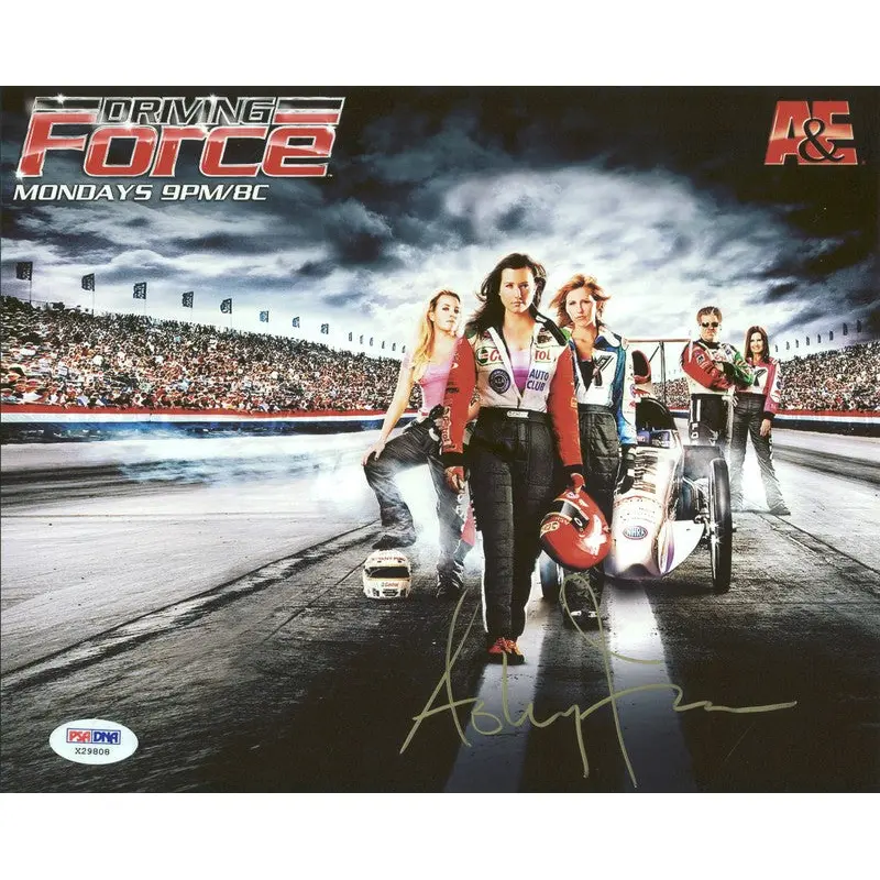 Ashley Force NHRA Drag Racing Signed Authentic 8X10 Photo PSA/DNA #X29808