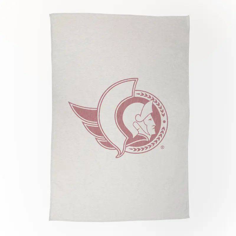 Ottawa Senators Oversized Logo Sublimated Sweatshirt Blanket