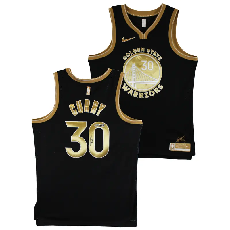 Warriors Stephen Curry Signed Black Jordan Brand SC Edition Jersey BAS Witnessed