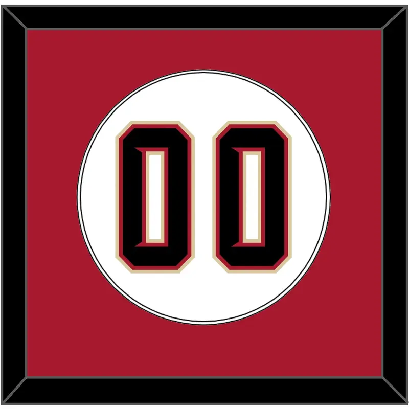 Arizona Number - Home White (2020-2023) - Single Mat 1