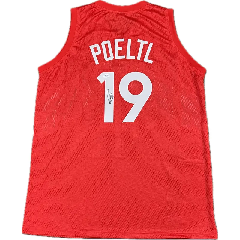 Jakob Poeltl signed jersey PSA/DNA Toronto Raptors Autographed