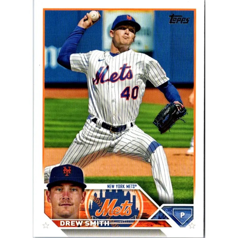 2023 Topps Update Orange and Black Foil Drew Smith #US30