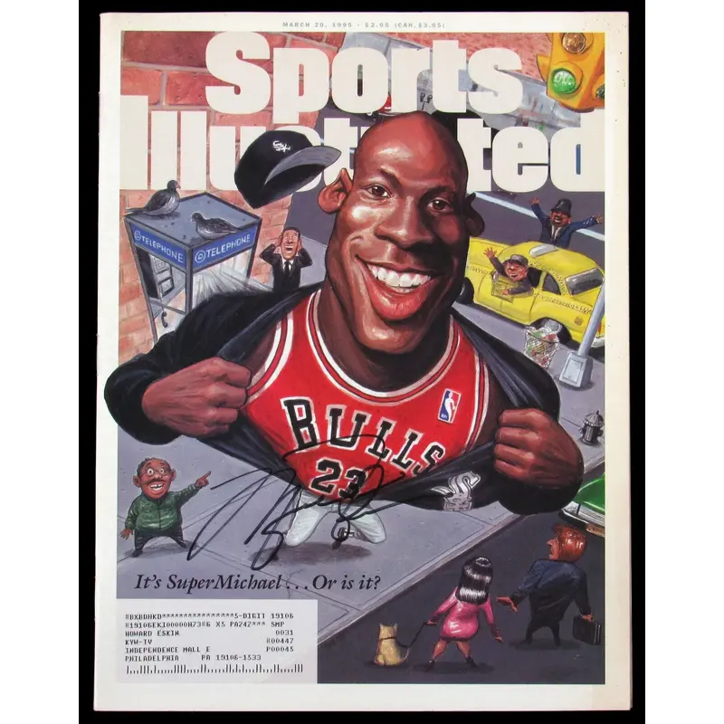 Michael Jordan Signed 1995 "Super Michael" Sports Illustrated Magazine JSA COA