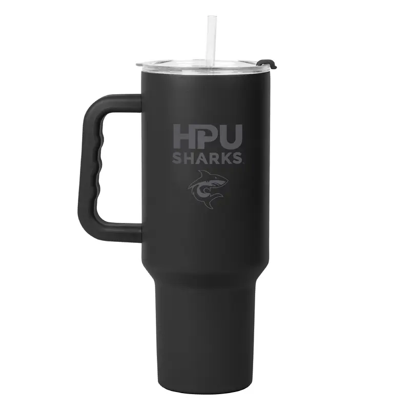 Hawaii Pacific 40oz Black Tonal Powder Coat Tumbler