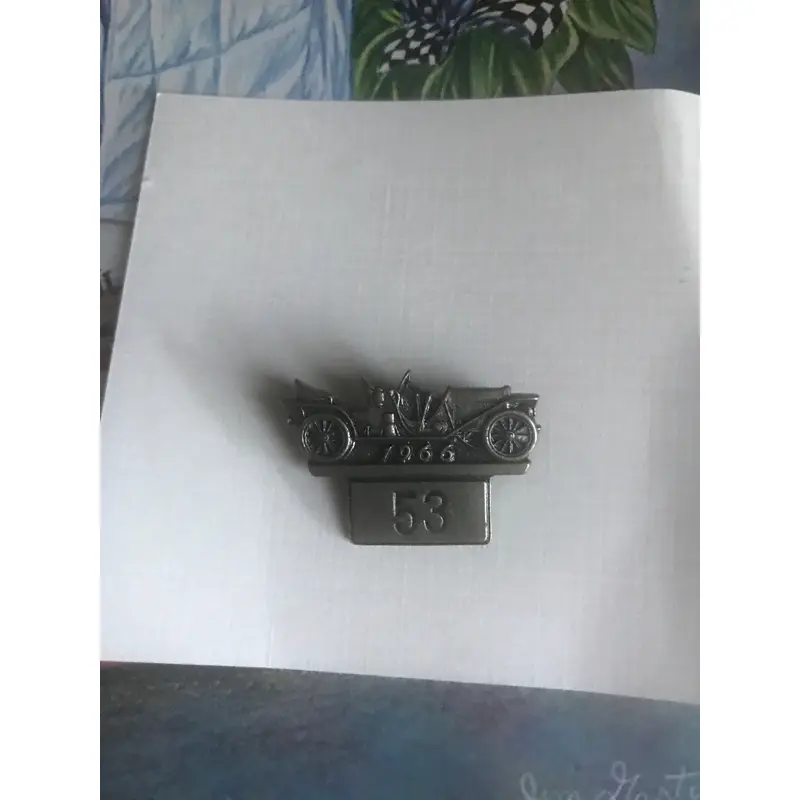 1966 Indy 500 Silver Pit Badge #53