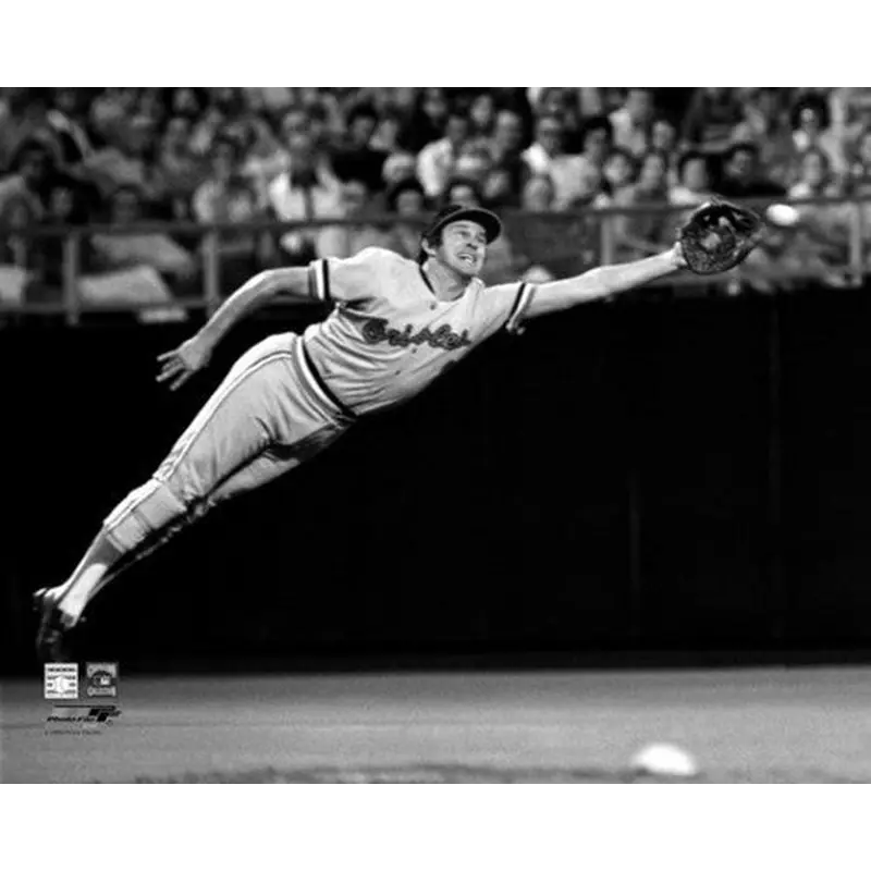 Brooks Robinson "Diving Stab" (c.1973) Baltimore Orioles Premium Poster - Photofile