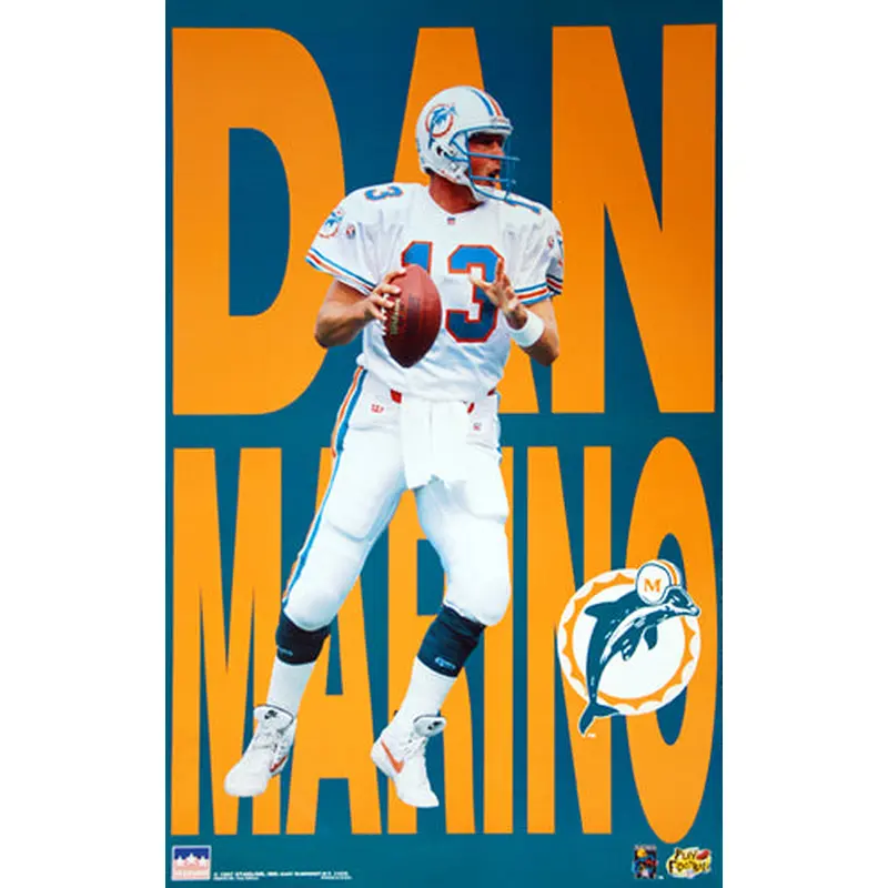 Dan Marino "Big Time" (1997) Miami Dolphins QB NFL Action Poster - Starline Inc.