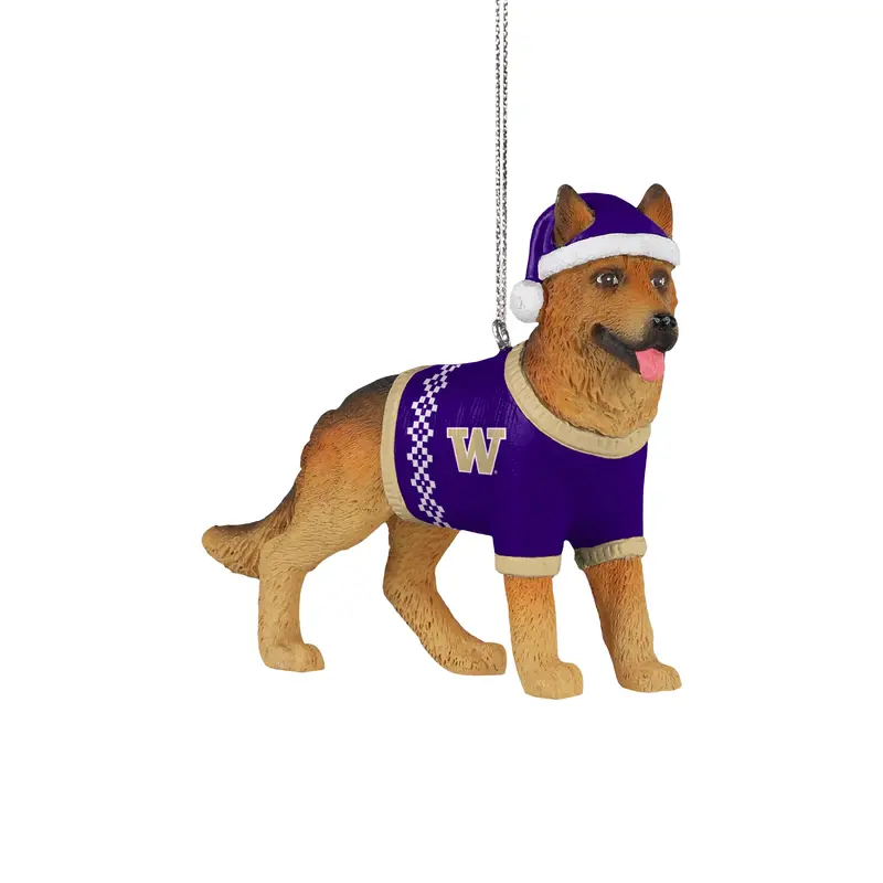 Foco University of Washington German Shepherd Ornament