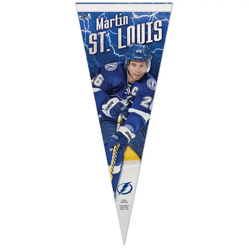 Martin St. Louis Tampa Bay Lightning Premium Felt Collector's Pennant - Wincraft 2013