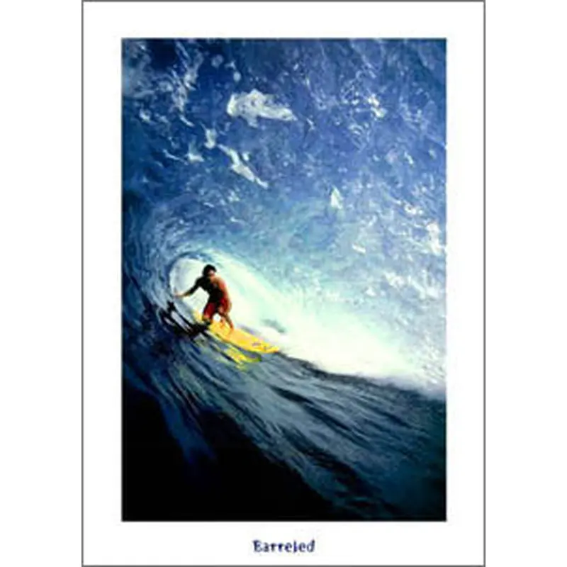 Surfing "Barreled" (North Shore Oahu) Premium Poster Print - McGaw Graphics 2004