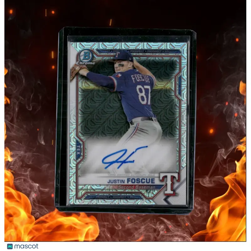 2020 Bowman Draft Chrome Justin Foscue Prospect Mojo Auto #CDA-JF