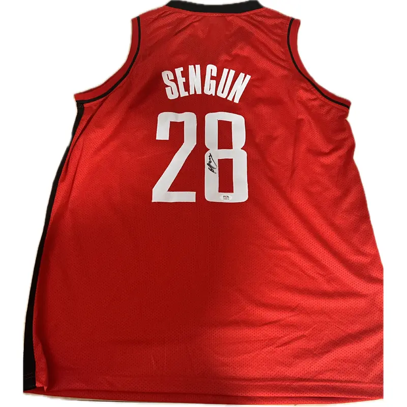 Alperen Segun signed jersey PSA/DNA Houston Rockets Autographed