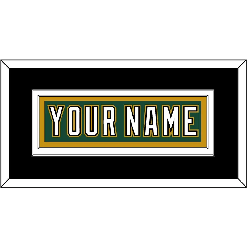 Dallas Nameplate - Alternate Green (1997-1999) - Double Mat 3