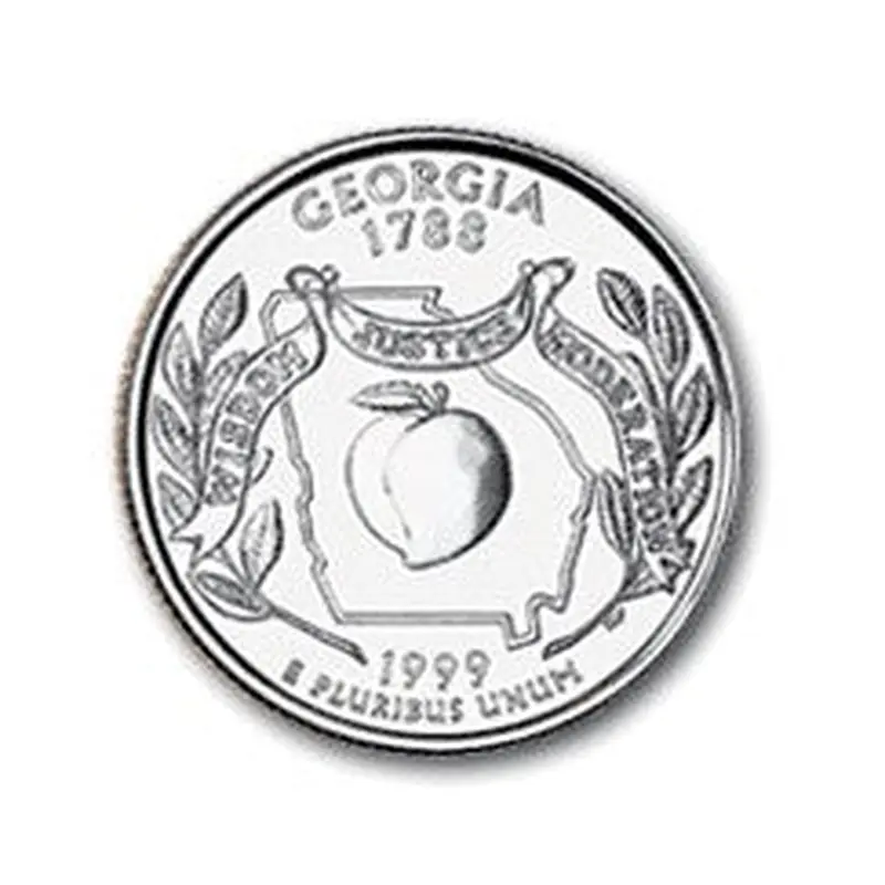 Georgia State Quarter #4 (1999)- D uncirculated - us mint