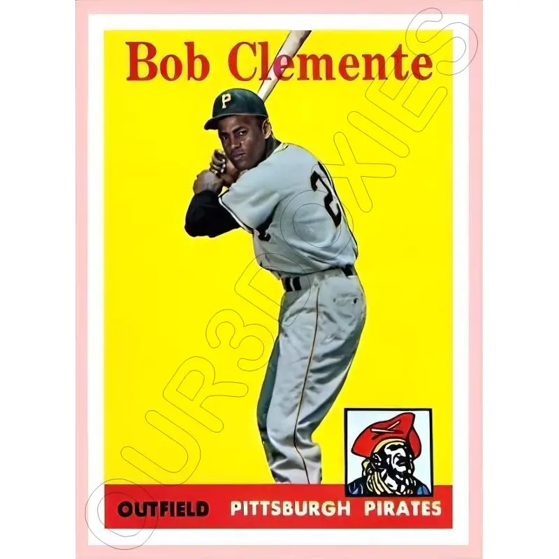 Roberto Clemente 1958 Topps Reproduction Card - 4117