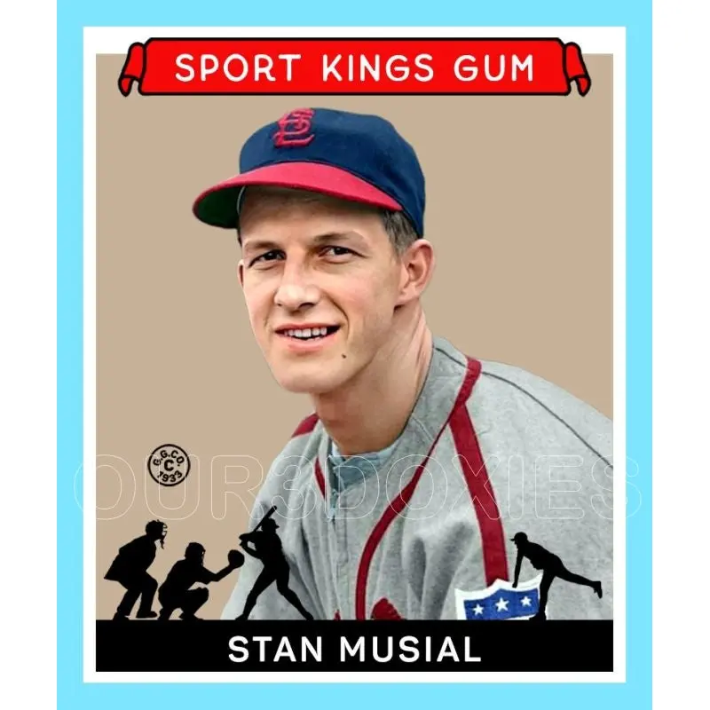 Stan Musial 1933 Goudey Sport Kings Custom Card - 3696
