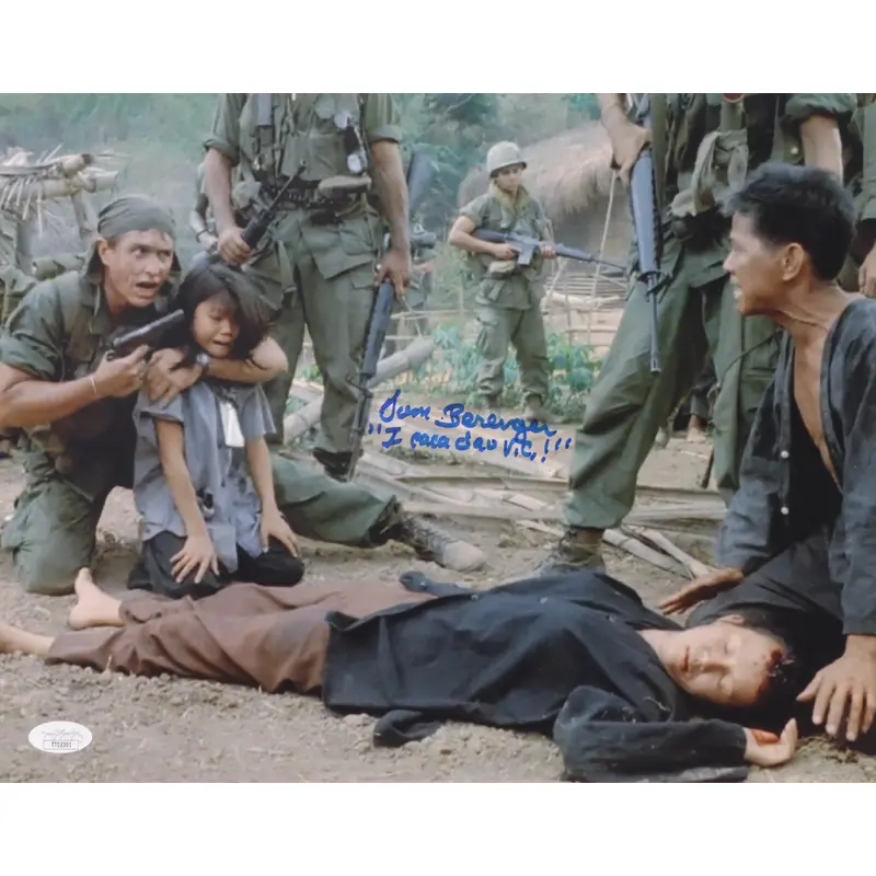 Tom Berenger Signed "Platoon" 11x14 Framed Photo Inscribed "I Caca Dau V.C.!" (JSA)