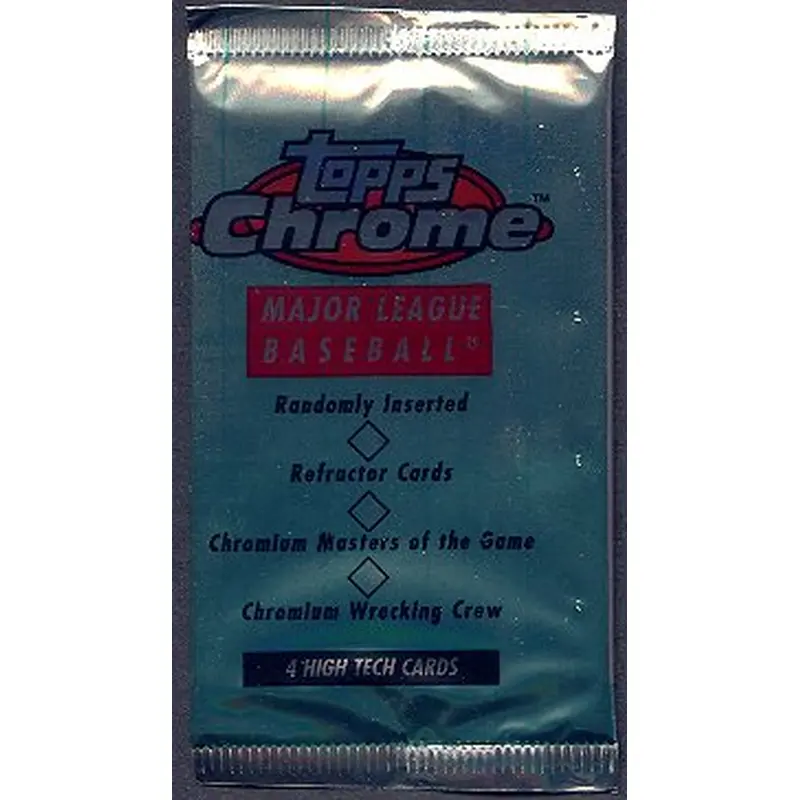 1996 Topps Chrome Baseball Unopened Pack